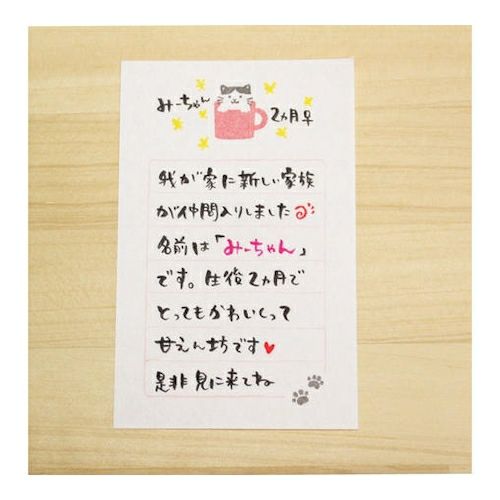 Soebumi-Sen Note Papers - Cat in Mug