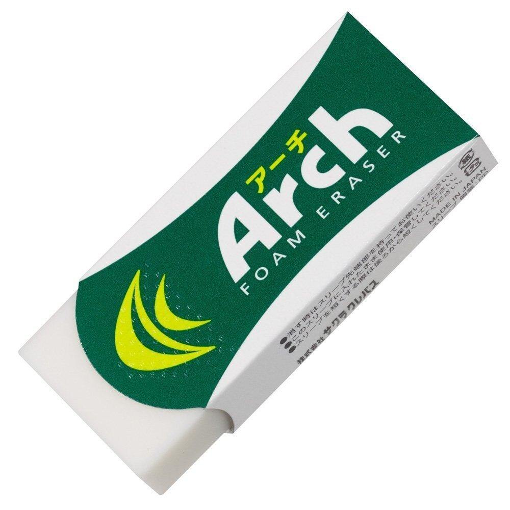 Arch Foam Eraser - White - tactile sensibility