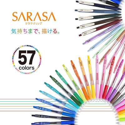 Sarasa Clip Retractable Gel Pens - Set of 5
