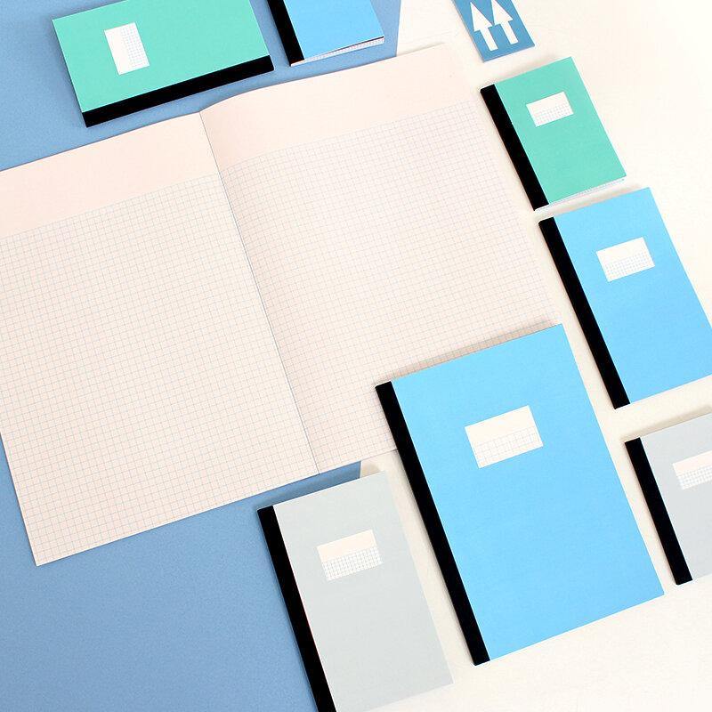 PAPERWAYS - Notebook - Large - tactile sensibility #option_cornflower-blue-cover-with-bald-square-paper