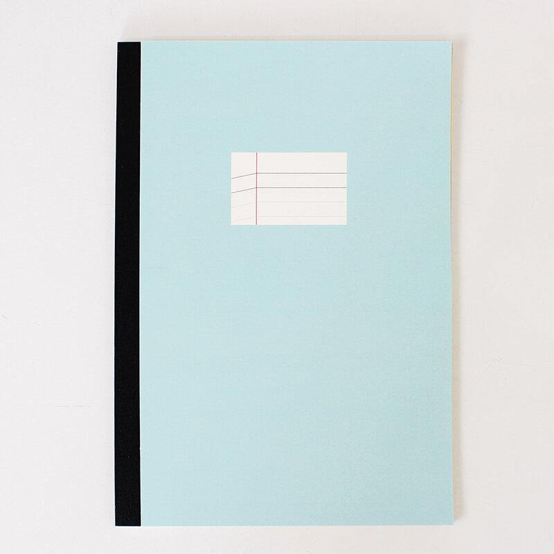 PAPERWAYS - Notebook - Medium - tactile sensibility #option_sky-blue-cover-with-edge-ruled-paper