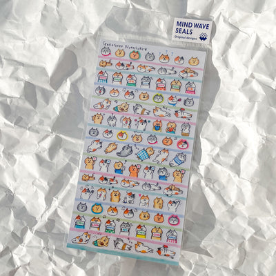 Gorogoro Nyansuke Cats Sticker Sheet