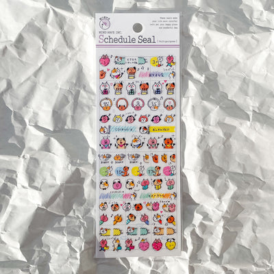 Schedule Seals Sticker Sheet - Pigs & Puppies